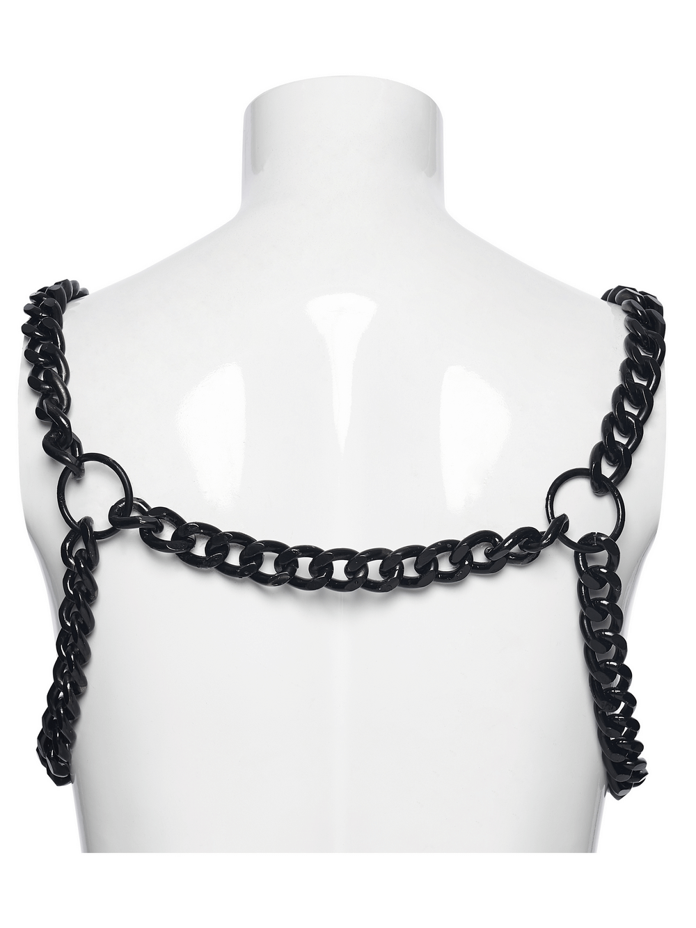Punk Chain Harness with Adjustable Metal Buckle