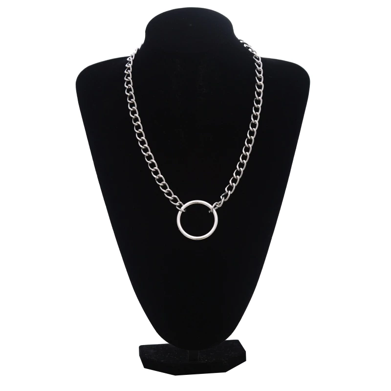Punk chain with lock necklace for women and men / Aesthetic necklace with padlock pendant