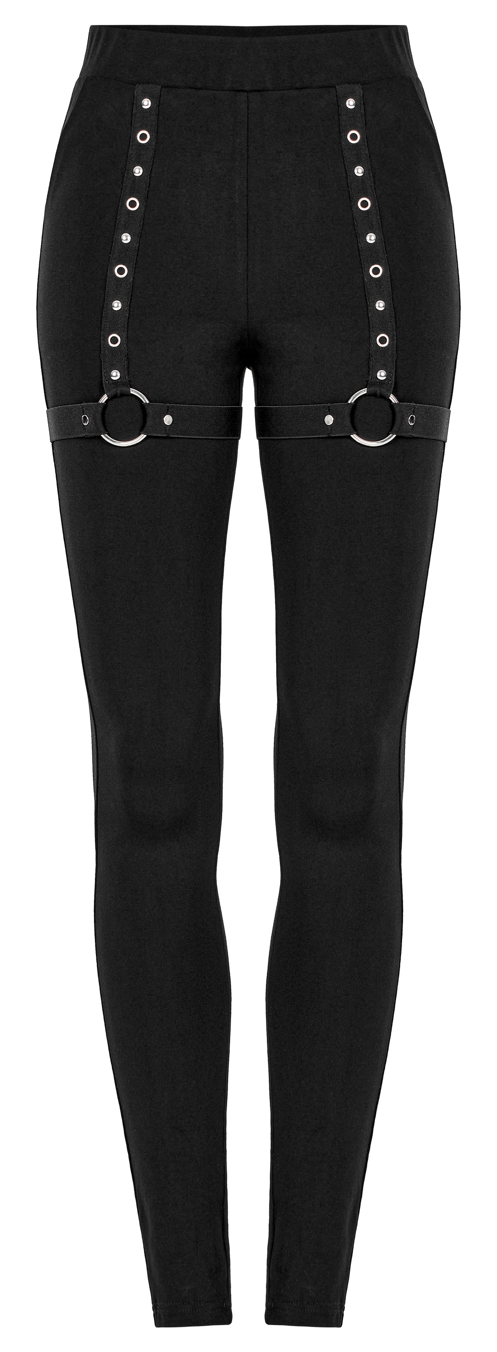Punk Detachable Faux Leather Flared Leg Warmer Pants