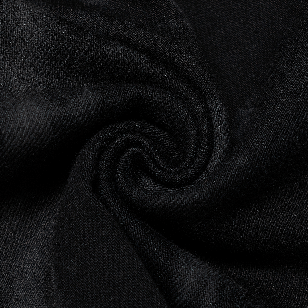 Punk Flare Trousers with Detachable Belt and Drawstrings