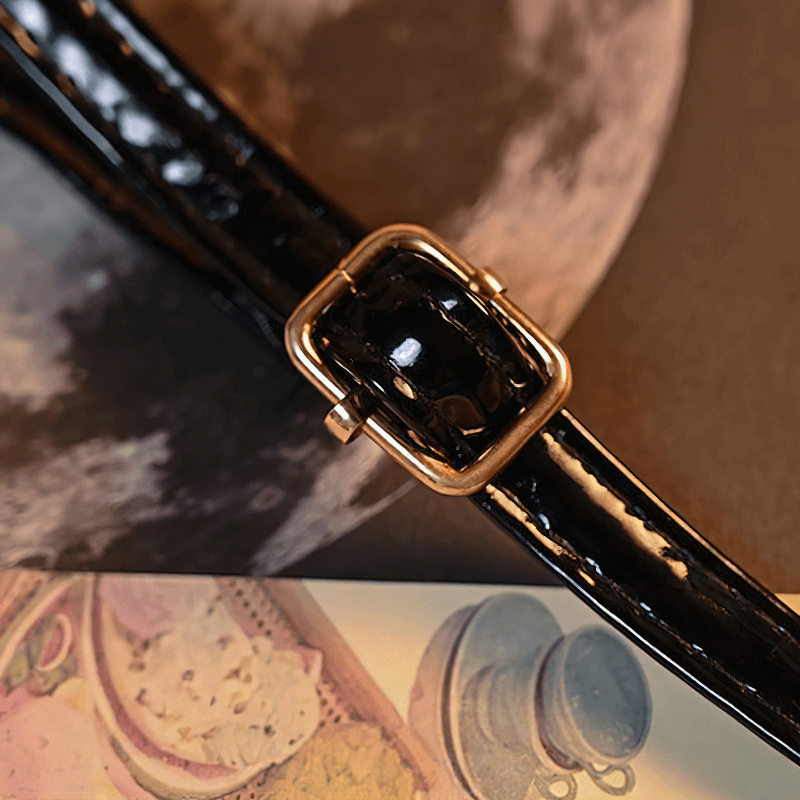 Punk Heart Shape Bag With Crosses Decor / Women's Rivets Shoulder Bag