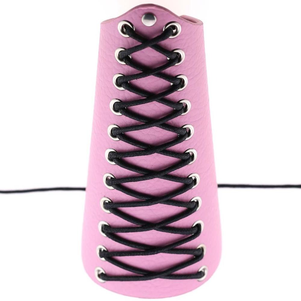 Punk Lace Up Pu Leather Bracelet / Fashion Wide Wrist Strap / Unisex Arm Bangles Bracelets