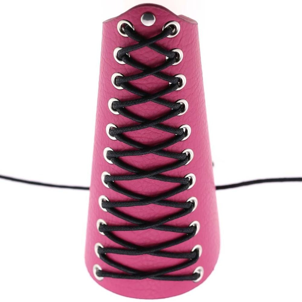 Punk Lace Up Pu Leather Bracelet / Fashion Wide Wrist Strap / Unisex Arm Bangles Bracelets