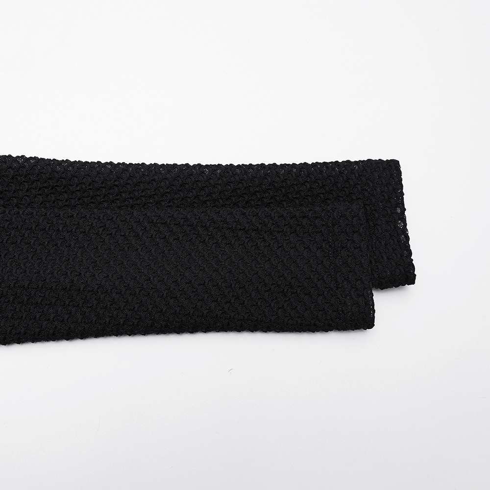 Punk Off-the-Shoulder Bodycon Dress with Metal Eyelets