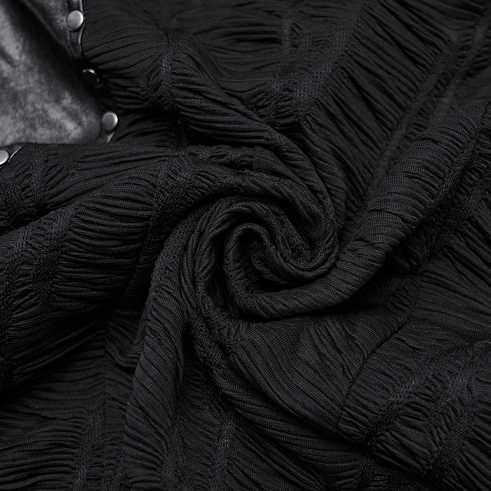 Punk Off-the-Shoulder Bodycon Dress with Metal Eyelets