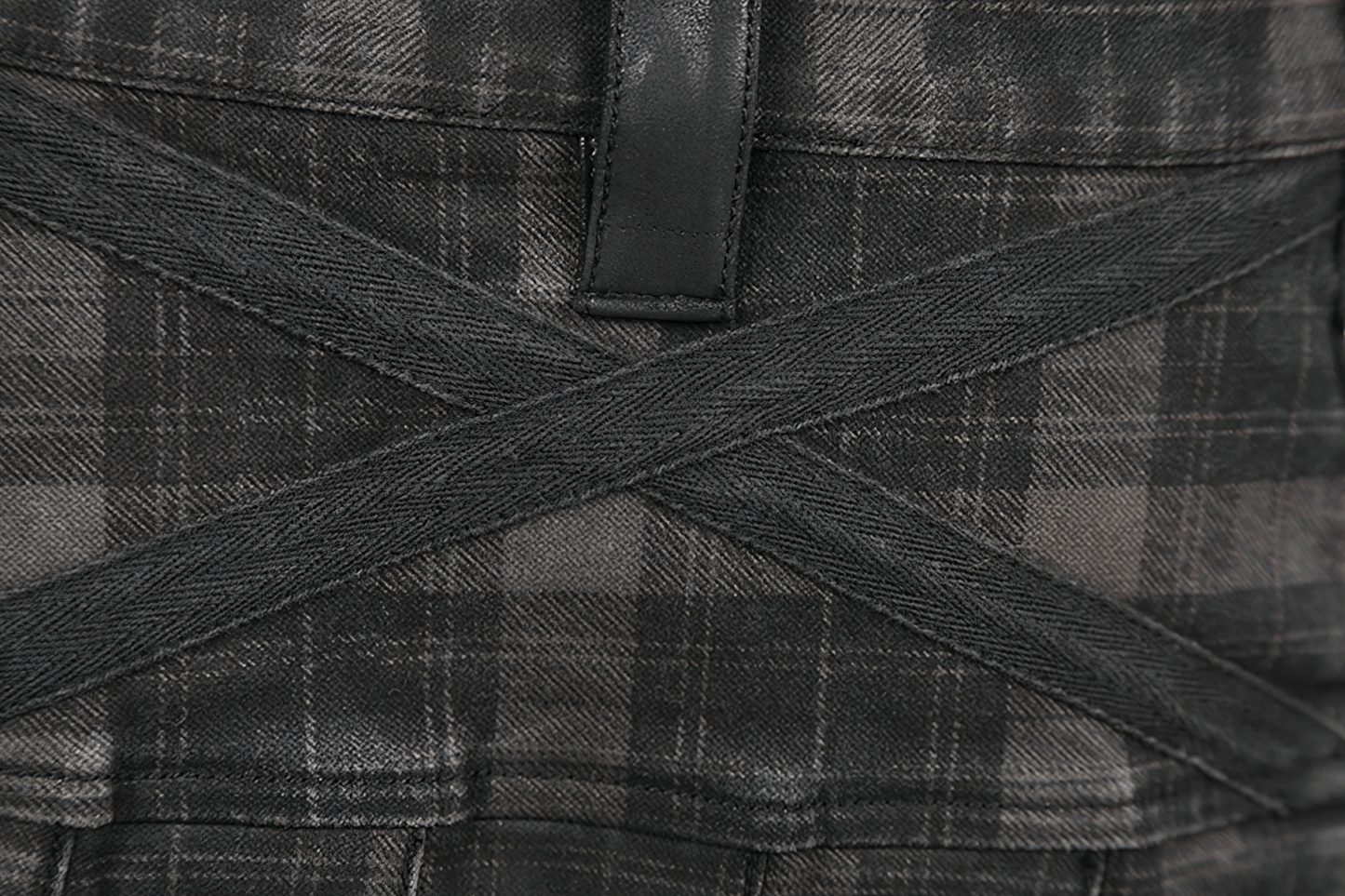 Punk Plaid Kilt with Cargo Pockets and Zipper