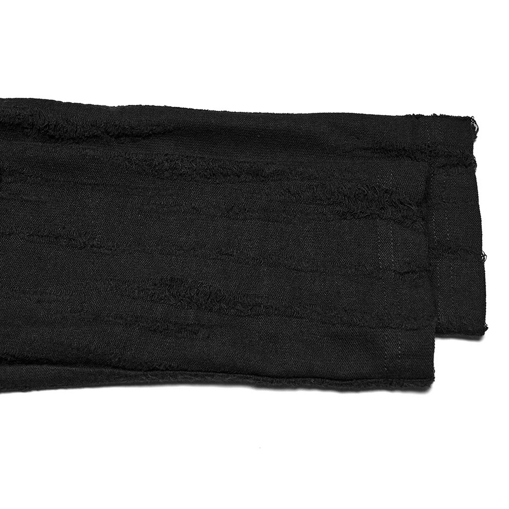 Punk Poncho Hoodie with Metal Eyelet and Pocket