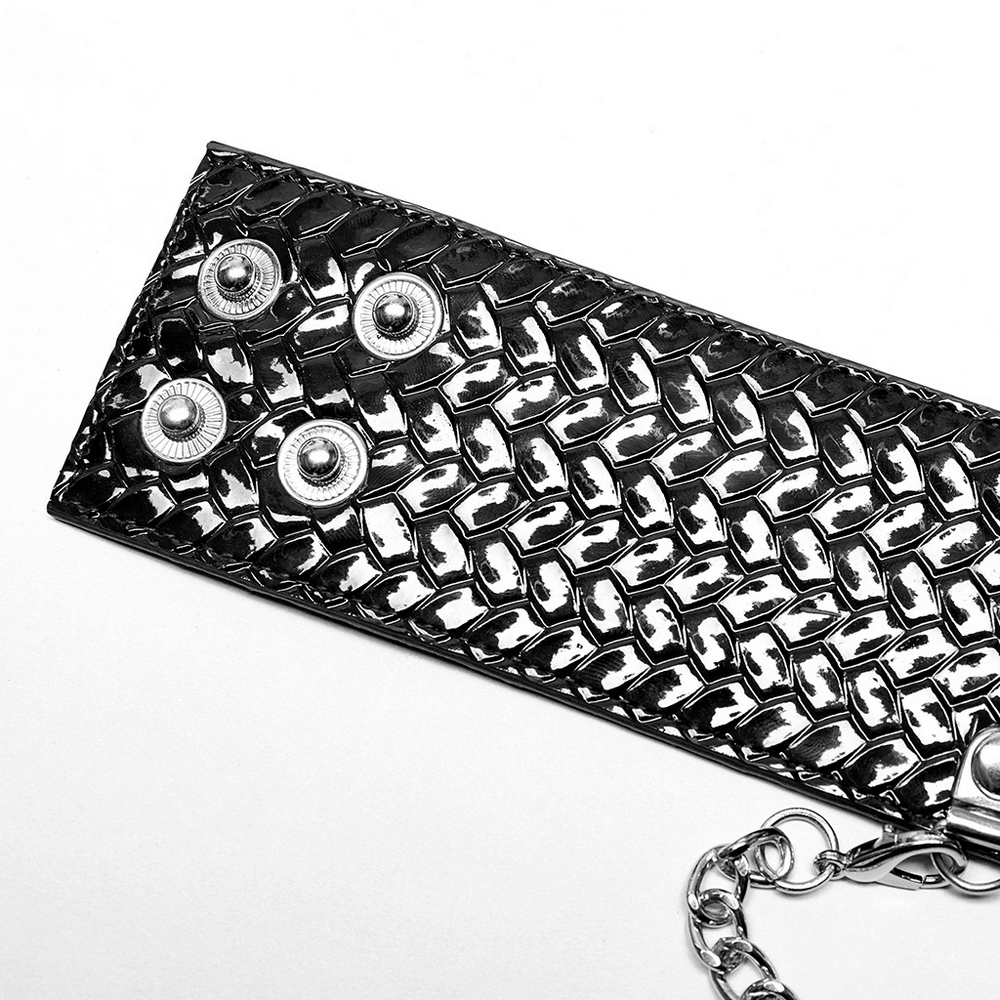 Punk Python Grain Choker with Rivets and Chains