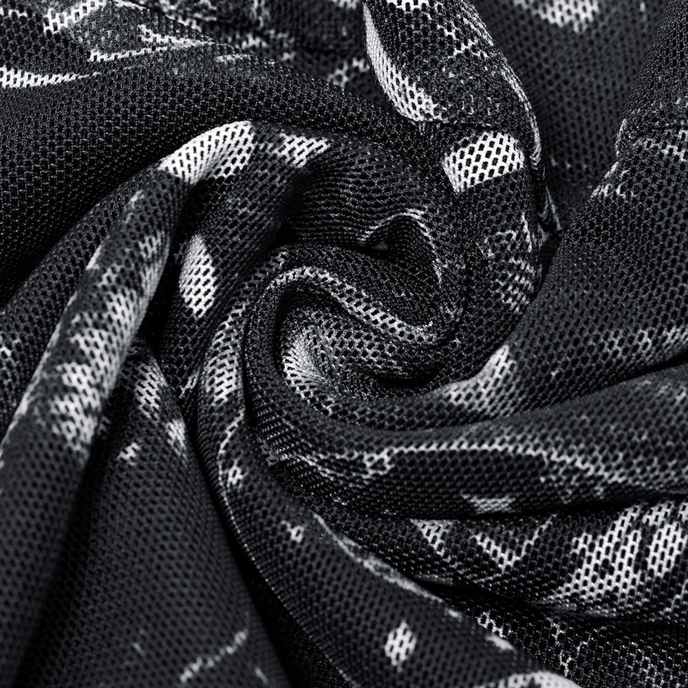 Punk Rave Black and White Gothic Skeleton Leggings