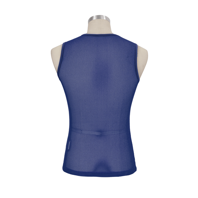 Round Neck Mesh Tank Top / Men's Sleeveless See-Through Top