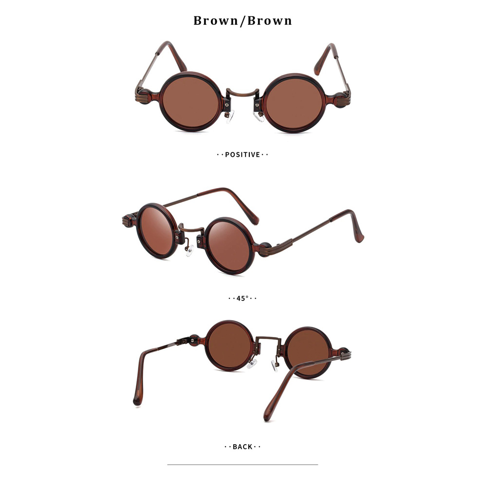 Punk Round Sunglasses for Men and Women / Vintage Glasses Fashion Shades