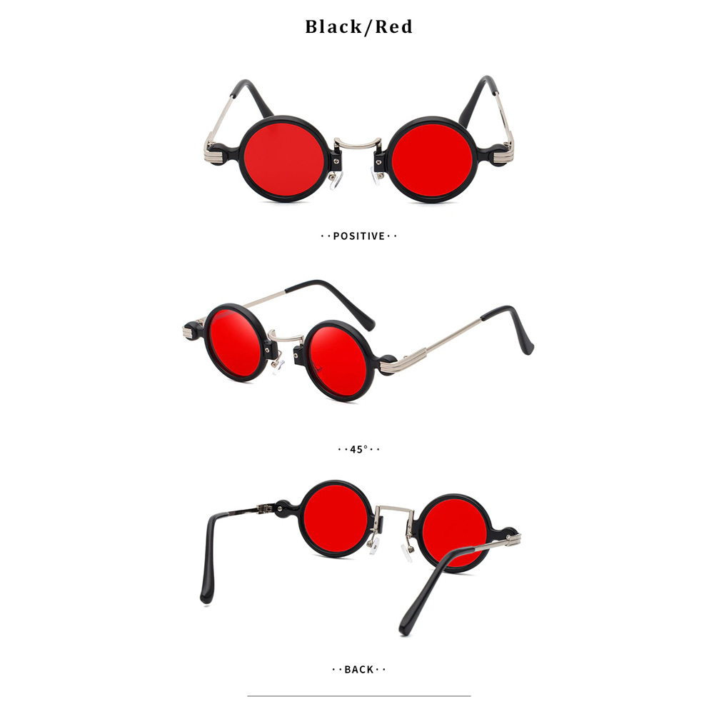 Punk Round Sunglasses for Men and Women / Vintage Glasses Fashion Shades