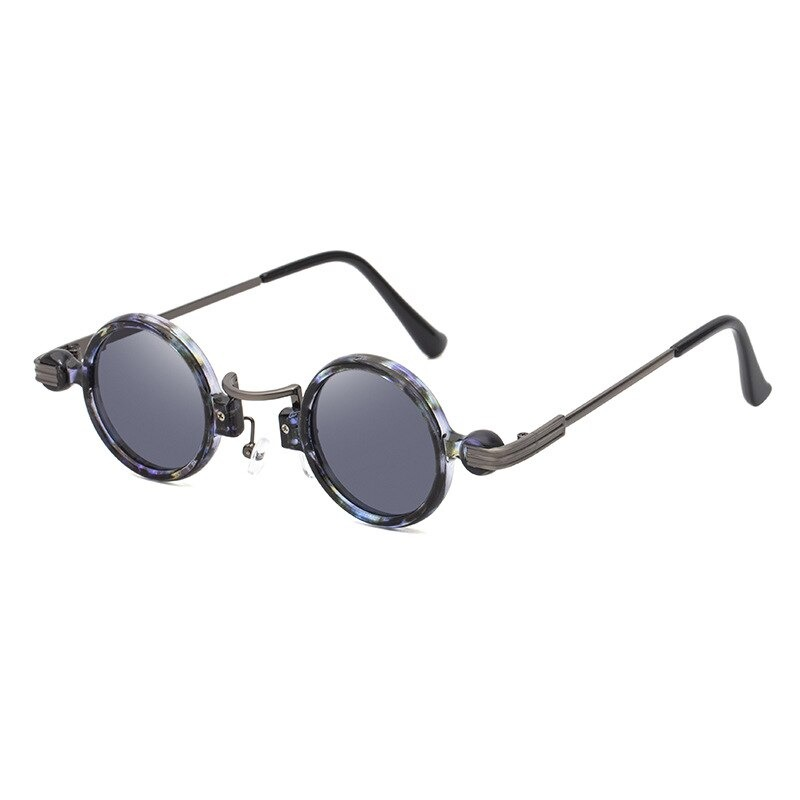 Punk Round Sunglasses for Men and Women / Vintage Glasses Fashion Shades