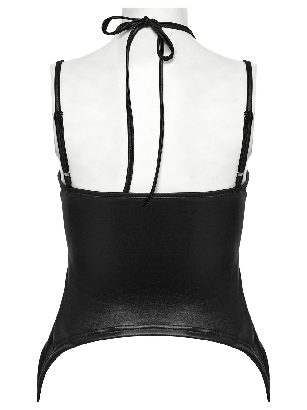 Punk Sexy Intersect Camisole with Mesh and Eyelet Detail