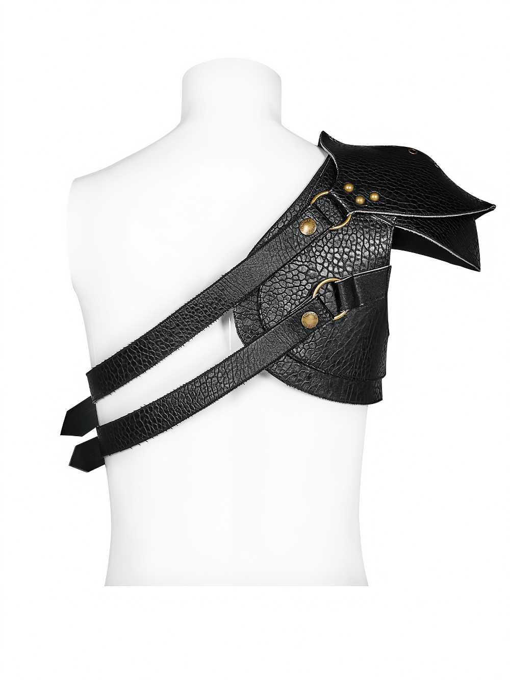 Punk Shoulder Armor Harness with Adjustable Straps