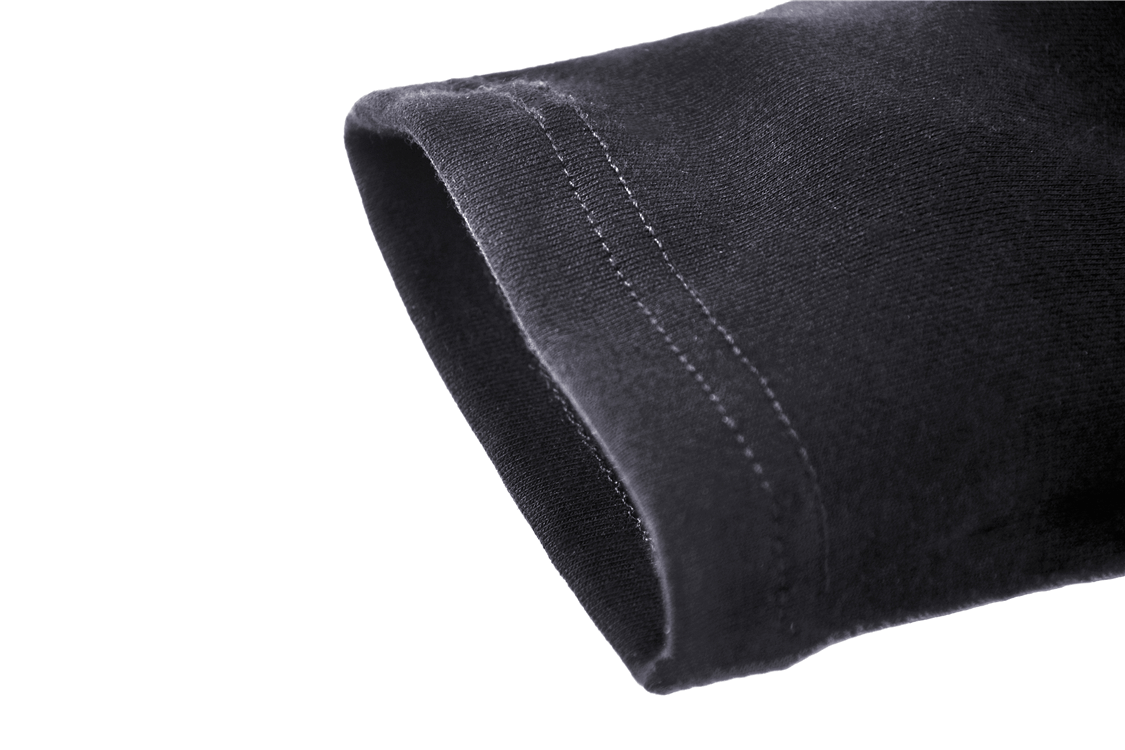 Punk V-Neck Long Sleeves Top With Metal Cross