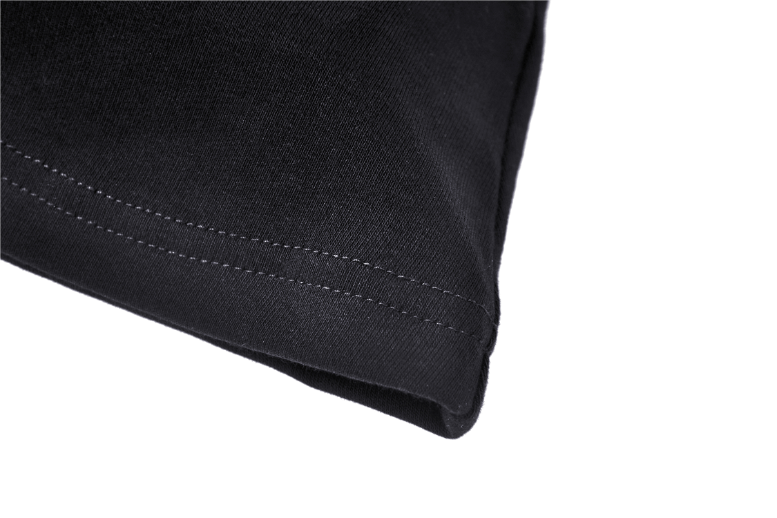 Punk V-Neck Long Sleeves Top With Metal Cross