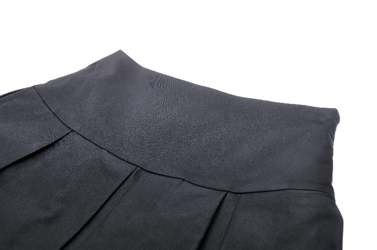 Punk Women's Mini Skirt with Lace Trim and O-Rings