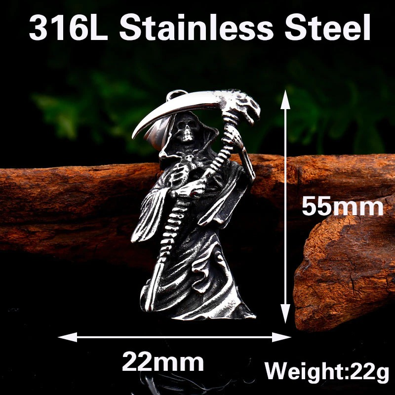 Pendant Stainless Steel Steel soldier devil skull / gothic style jewelry