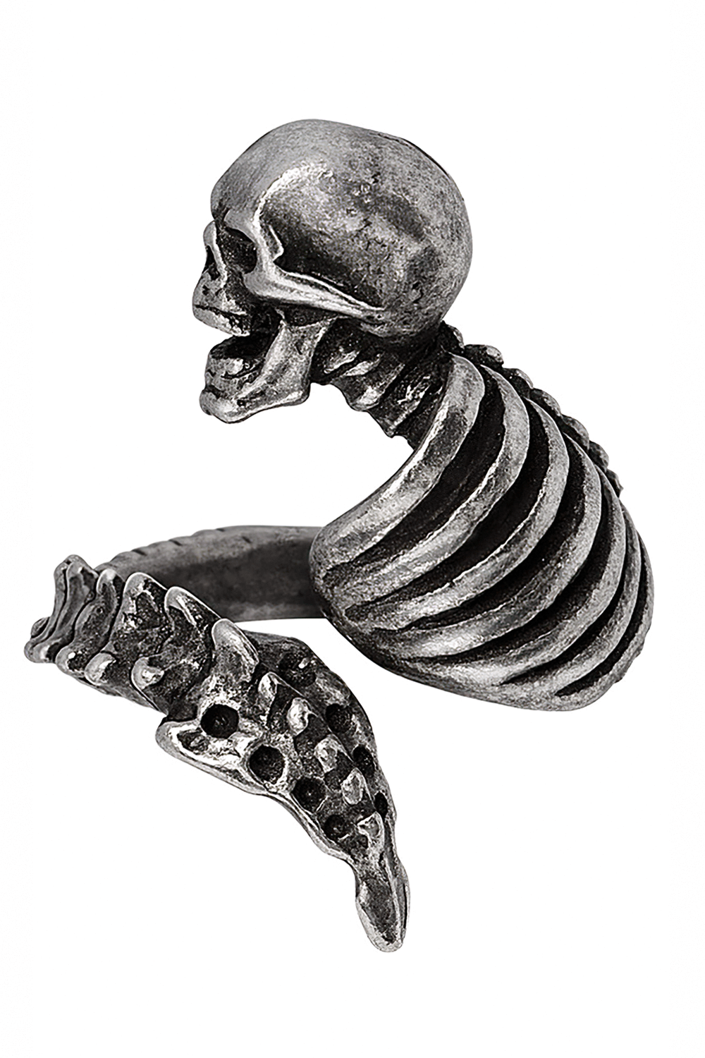 Resurrected Skeleton Ring - Rib Cage and Vertebrae Wrap