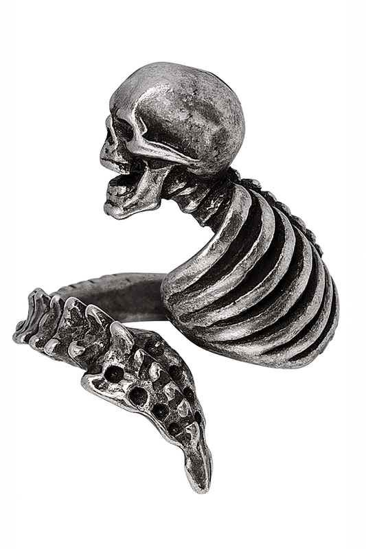 Resurrected Skeleton Ring - Rib Cage and Vertebrae Wrap