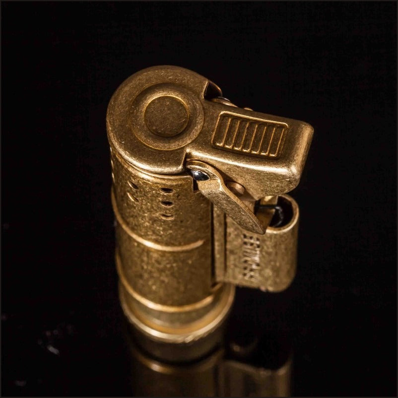 Retro Gasoline Flint Lighter / Pure Copper Trench Lighter / Petrol Free Fire Metal Gadgets