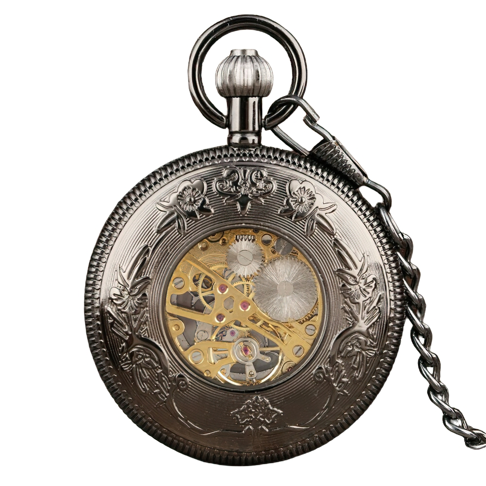 Retro Mechanical Pocket Watch for Men and Women / Antique Pendant Clock on Chain