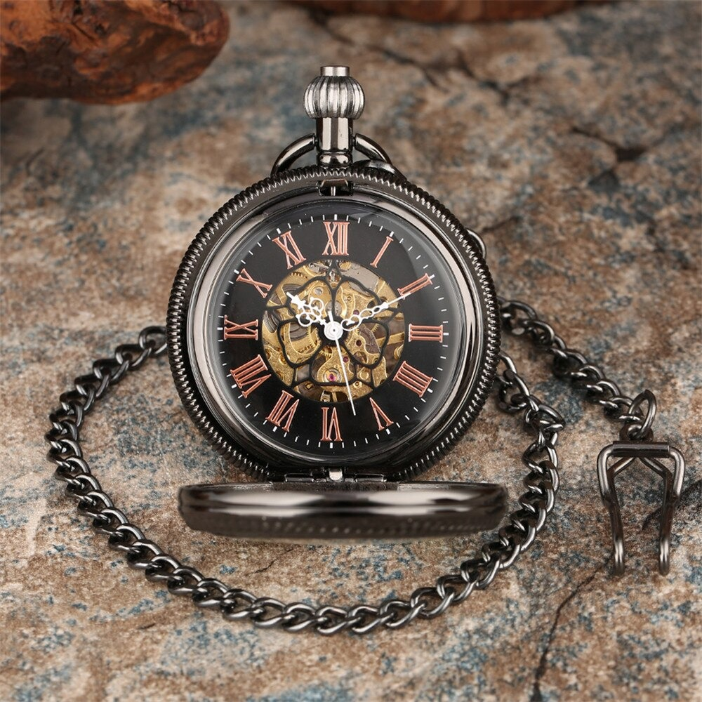 Retro Mechanical Pocket Watch for Men and Women / Antique Pendant Clock on Chain