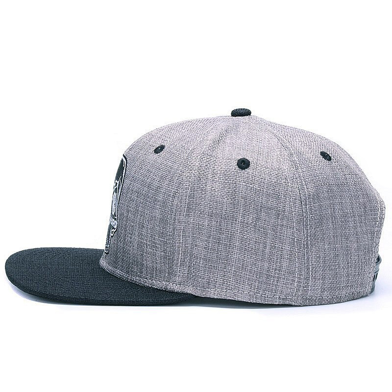 Ride Hard SKULL Baseball cap / Rock Style Snapback Hat with Embroidery / Edgy clothing