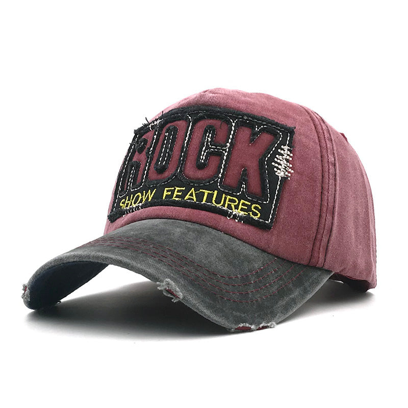Rock and Metal Fashion Cotton Baseball Cap for men & women / Snapback with ROCK Embroidery