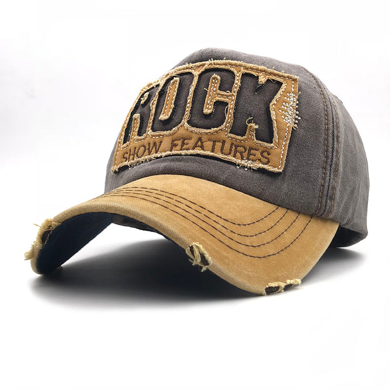 Rock and Metal Fashion Cotton Baseball Cap for men & women / Snapback with ROCK Embroidery