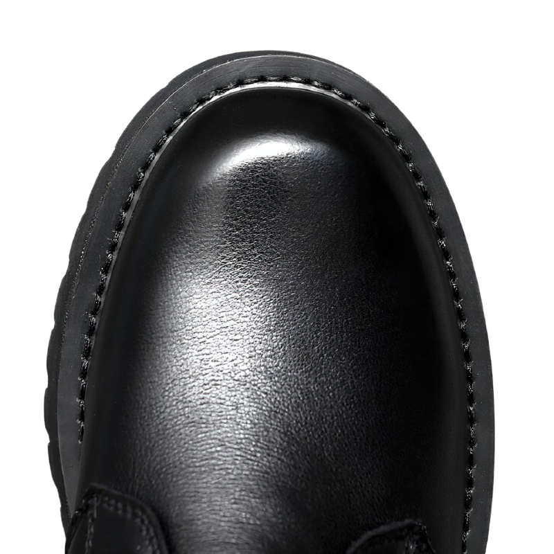 Rock Style Ankle Boots For Men Of Genuine Leather / Casual Male Warm Footwear