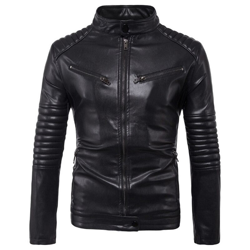 Rock Style Biker Jacket / Faux Leather Jacket / Alternative Fashion Bomber