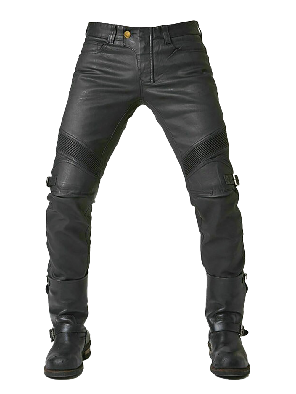 Rock Style Bikers Waterproof Protection Pants / Cool Black Vintage Motorcycle Pants