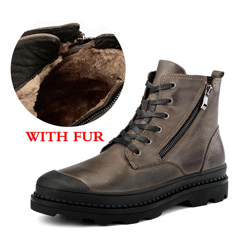 Rock Style Boots For Men / Fashion Ankle Boots / Mens Footwear Of Genuine Leather