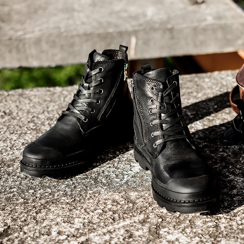 Rock Style Boots For Men / Fashion Ankle Boots / Mens Footwear Of Genuine Leather