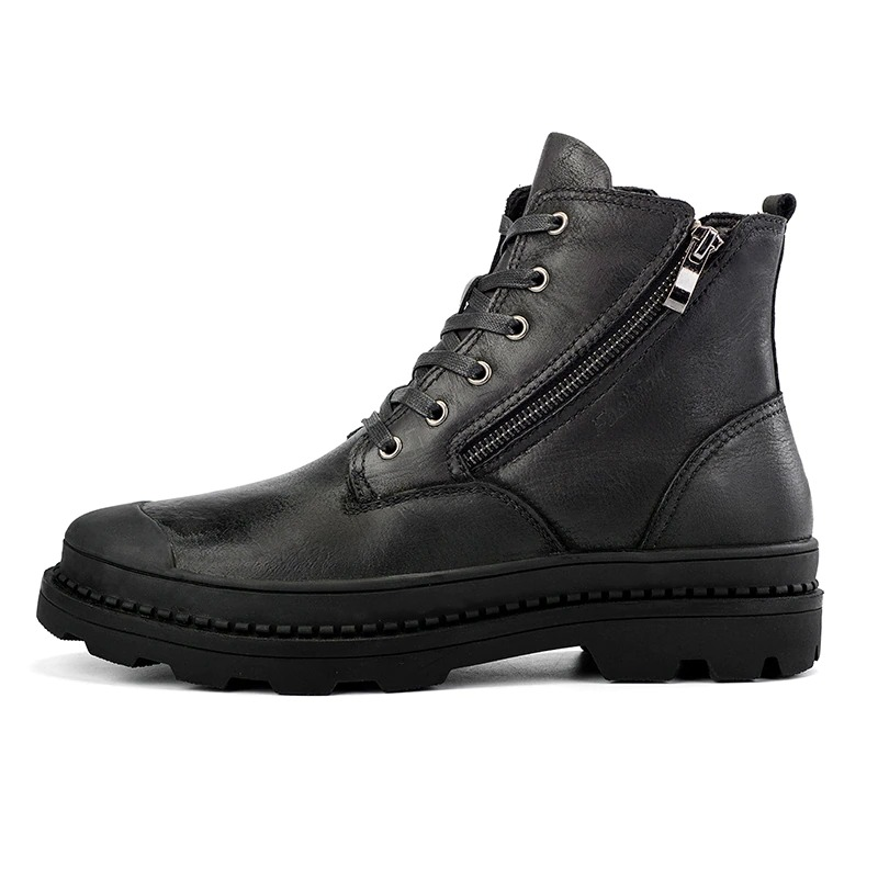 Rock Style Boots For Men / Fashion Ankle Boots / Mens Footwear Of Genuine Leather