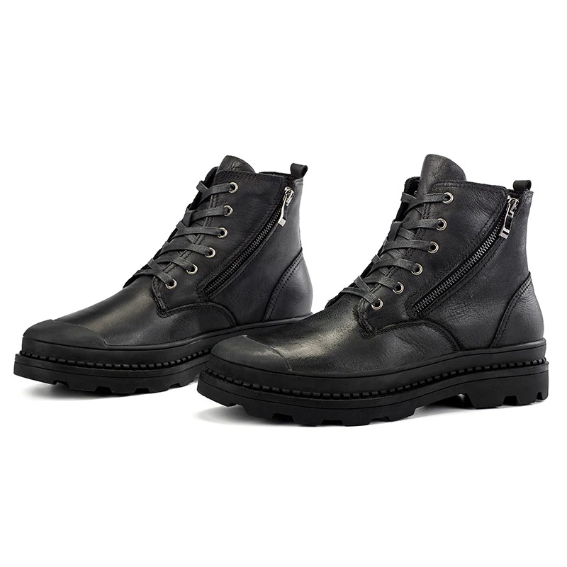 Rock Style Boots For Men / Fashion Ankle Boots / Mens Footwear Of Genuine Leather
