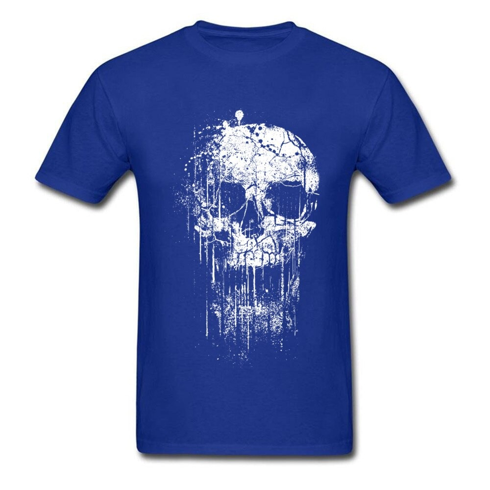 Rock Style Short Sleeve T-Shirts for Men and Women / Skull Print T-Shirts for You