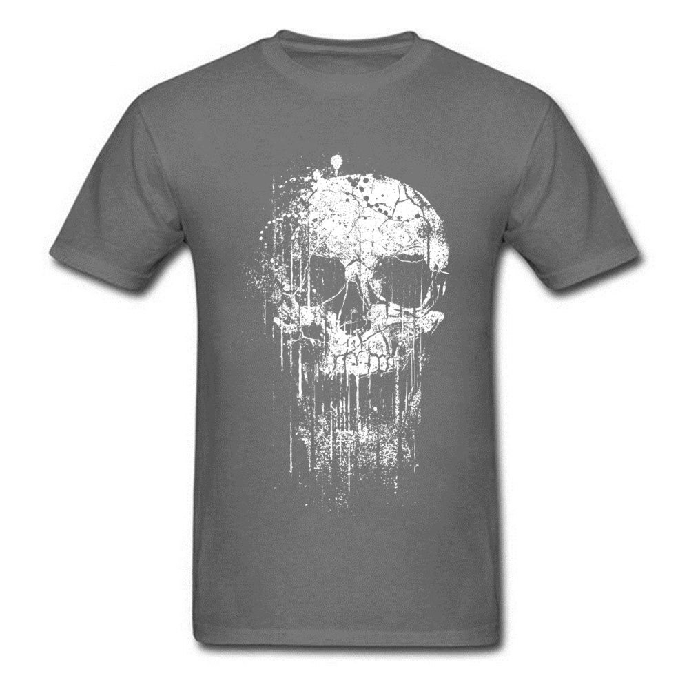 Rock Style Short Sleeve T-Shirts for Men and Women / Skull Print T-Shirts for You