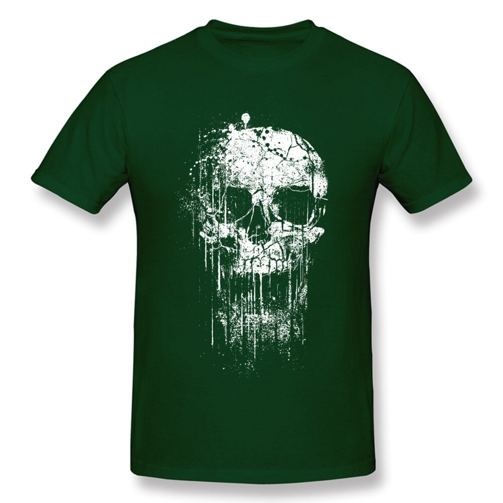 Rock Style Short Sleeve T-Shirts for Men and Women / Skull Print T-Shirts for You