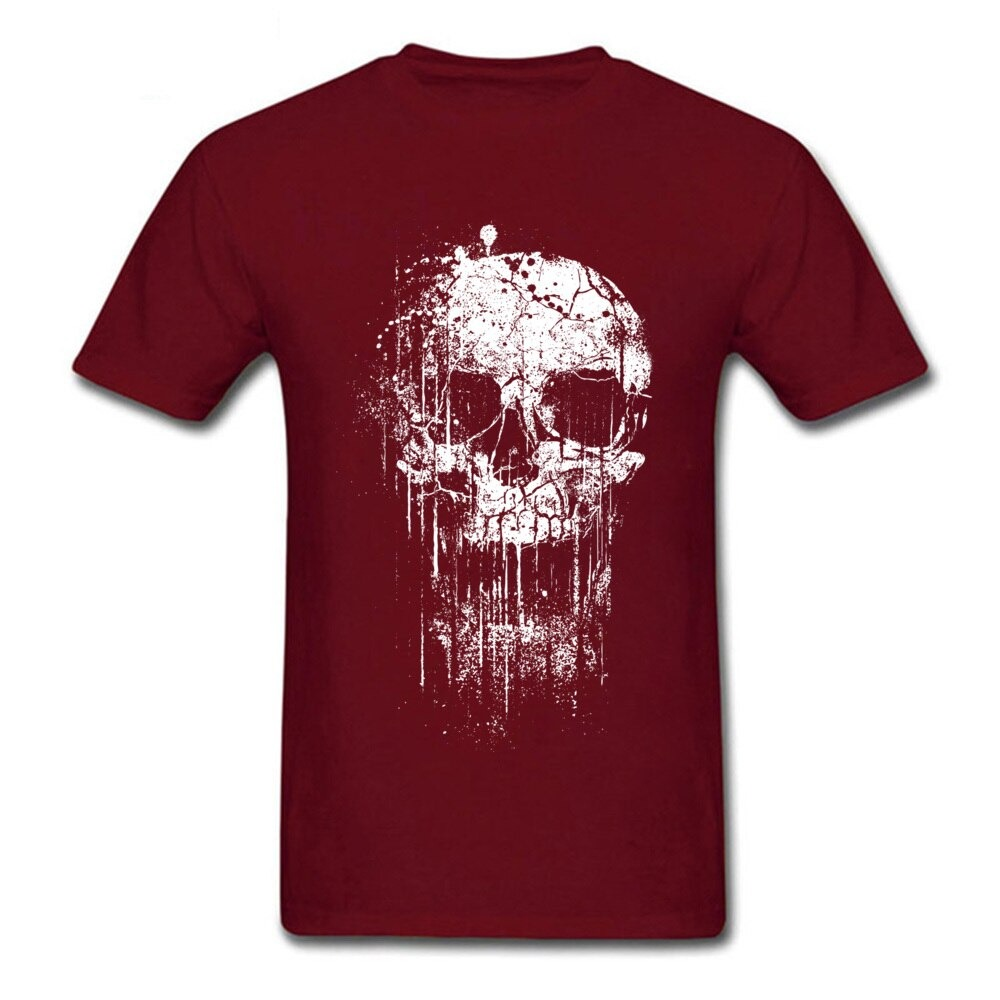 Rock Style Short Sleeve T-Shirts for Men and Women / Skull Print T-Shirts for You