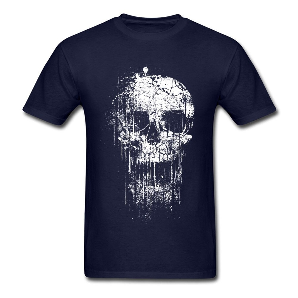 Rock Style Short Sleeve T-Shirts for Men and Women / Skull Print T-Shirts for You
