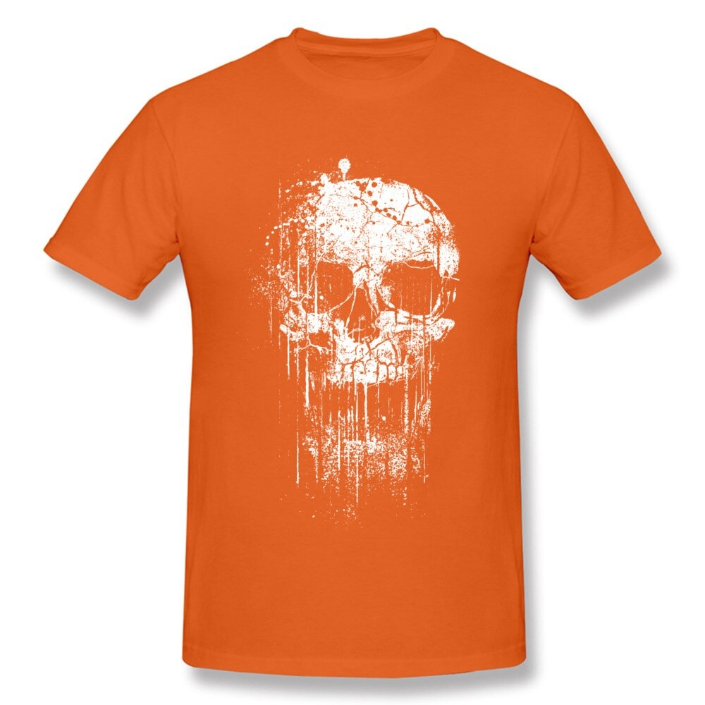 Rock Style Short Sleeve T-Shirts for Men and Women / Skull Print T-Shirts for You