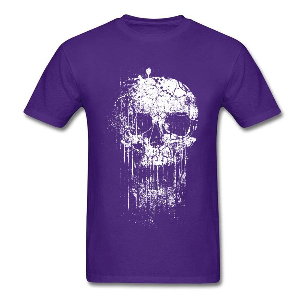 Rock Style Short Sleeve T-Shirts for Men and Women / Skull Print T-Shirts for You