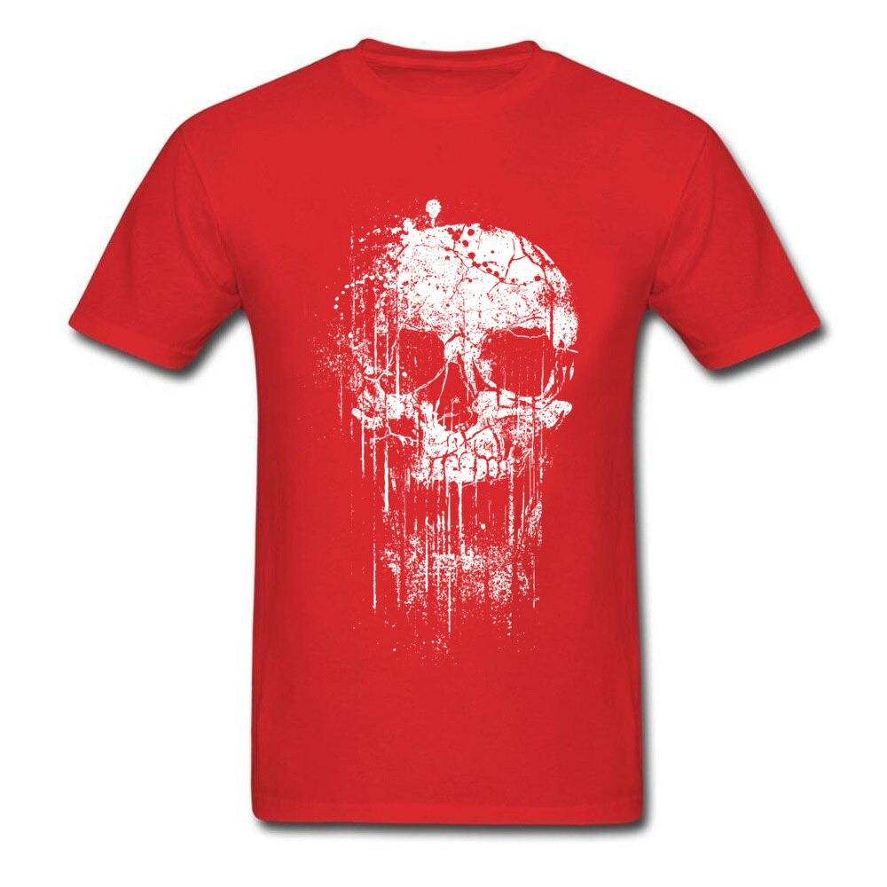 Rock Style Short Sleeve T-Shirts for Men and Women / Skull Print T-Shirts for You