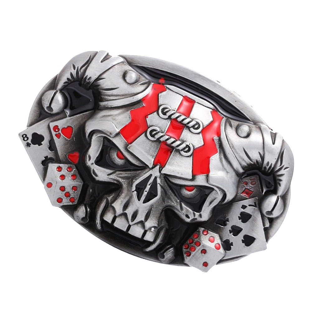 Rock Style Skull Cowboy Belt Buckle / Alternative Fashion Accessories