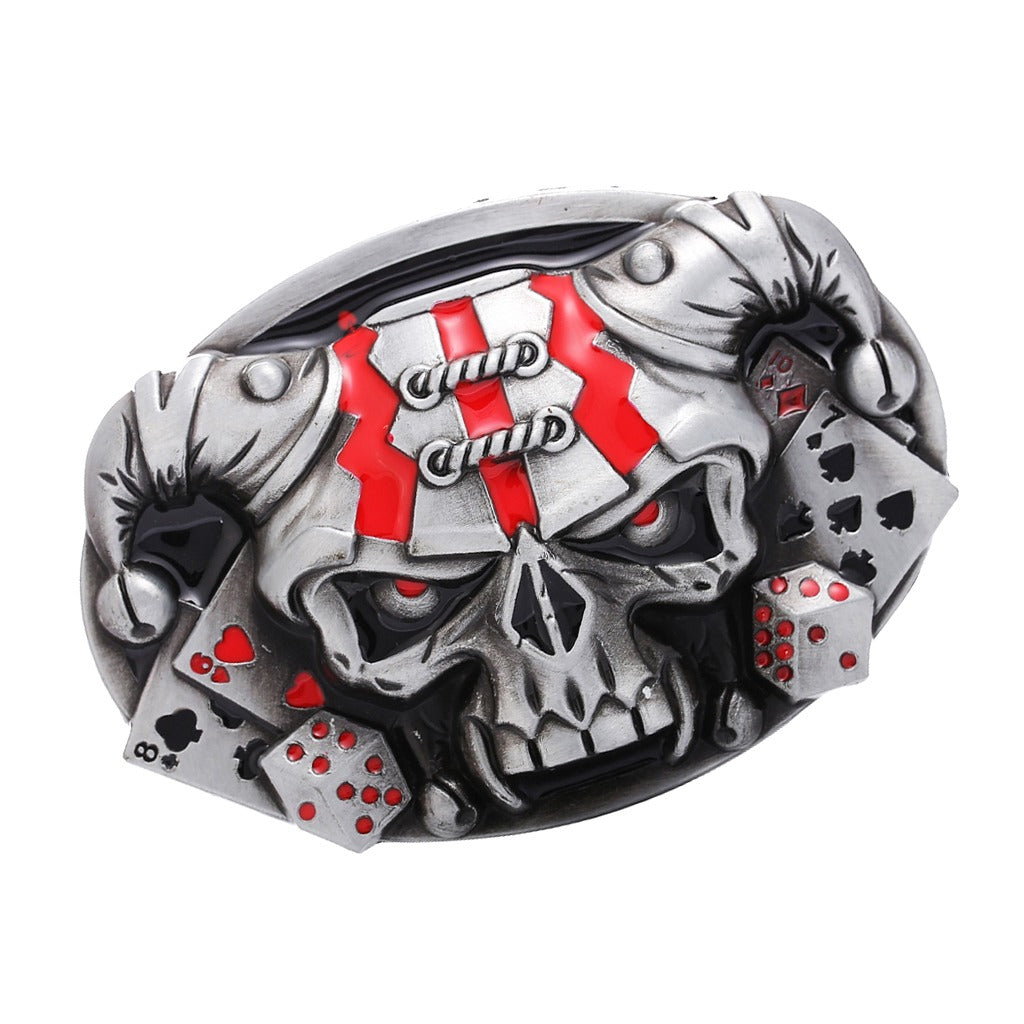Rock Style Skull Cowboy Belt Buckle / Alternative Fashion Accessories