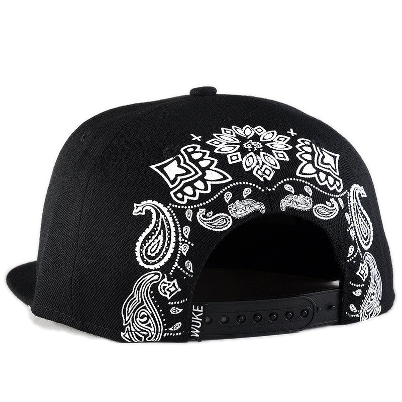 Rock Style Snapback Baseball Cap / Embroidery Cross Hat
