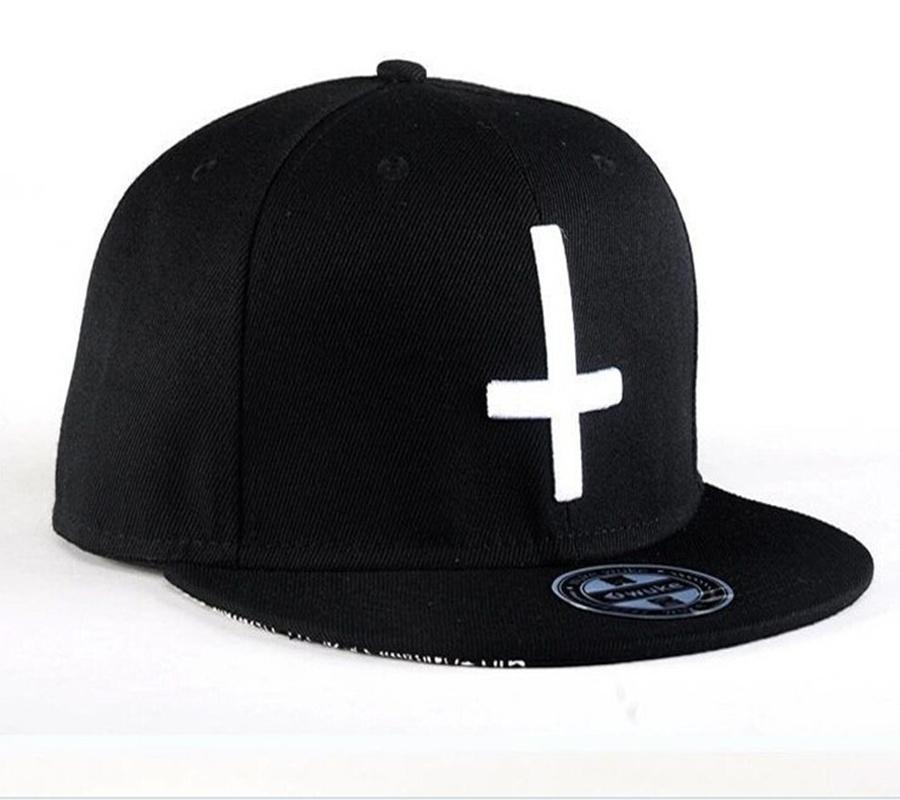 Rock Style Snapback Baseball Cap / Embroidery Cross Hat